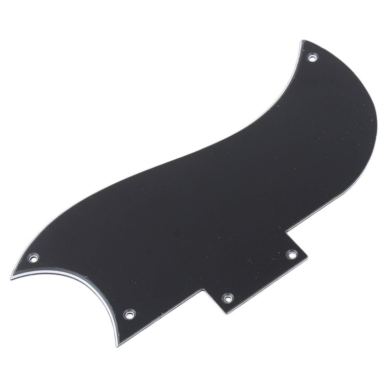 Homeswitch logyues Guitar Pickguard Three-layer Black Plastic Pickguard Replacement for SG Guitar High-pressure Easy to Install and Replace - Image 4